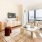 Open space living area with natural lighting at new luxury Stamford apartments at 18 Dock.